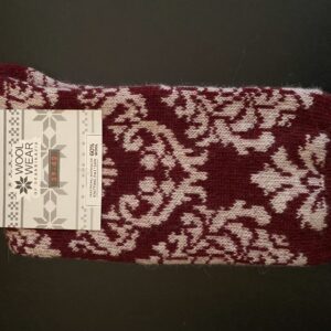 wollstrümpfe aus 60 % Wolle mit klassischem Damastmuster