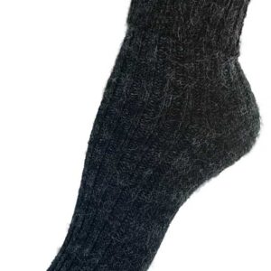 Alpaka-Socken in schönem Rippstrick