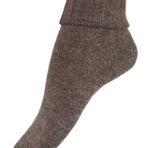 Elegante braune Alpaka-Socken von "Festival Socks"