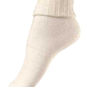 Schöne weiße Alpaka-Socken