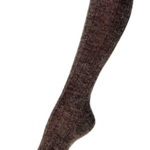 Schöne weiche Kniestrümpfe mit Alpakawolle in Braun